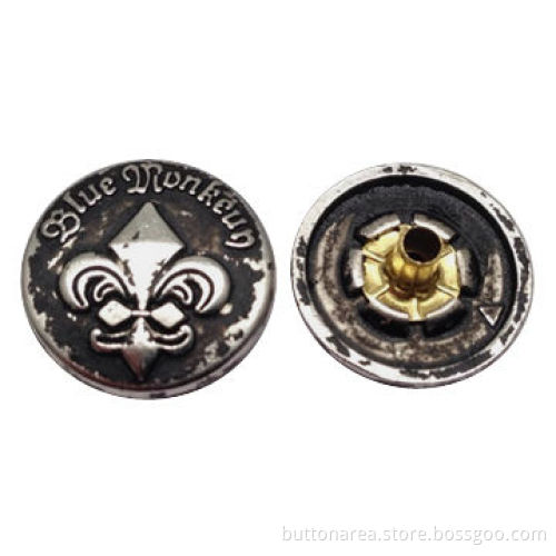 Spring Snap Button, Nickel Black Color